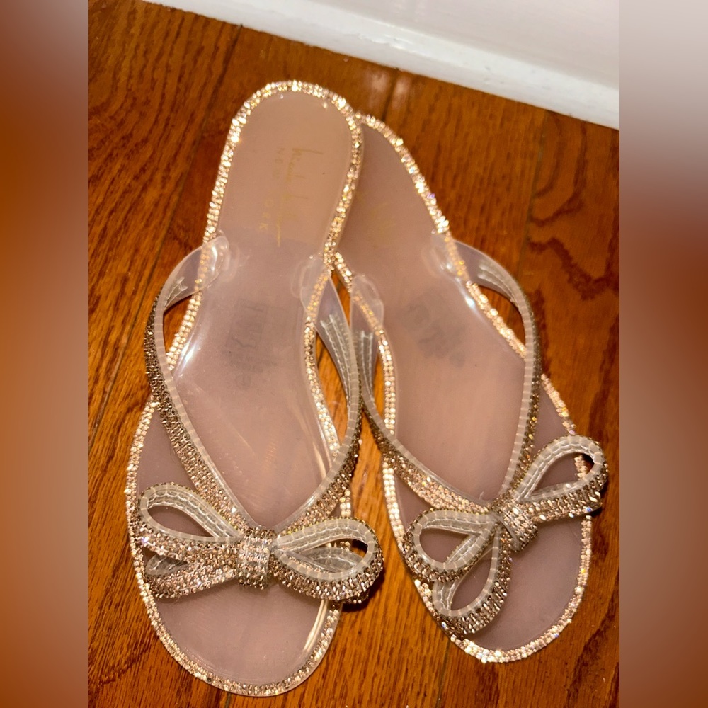 Sparkly Nicole Miller Flip Flops